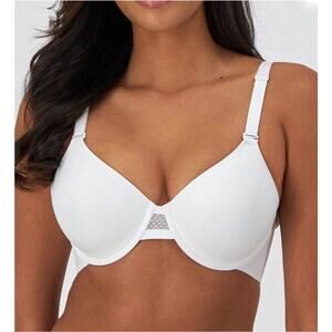 Bali Ultimate Smoothing Lightweight T-Shirt Underwire Bra DF4481 White 42C